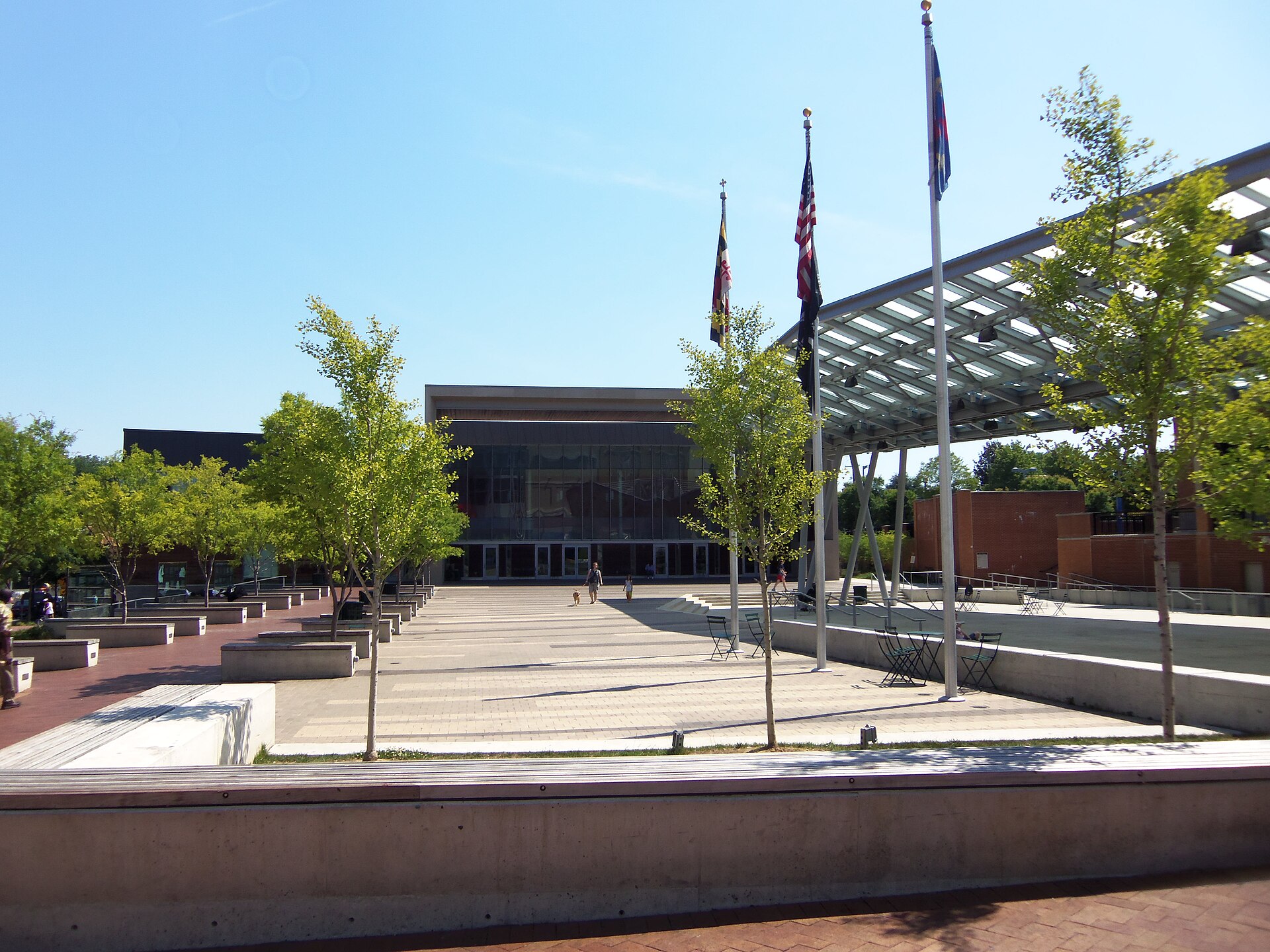 Veterans Plaza, downtown Silver Spring, Maryland